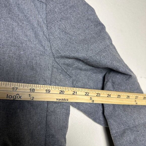 GAP Puffer Jacket Men M Grey Gorp Utility  Outerwear Full Zip Hiking Winter Fall - Picture 6 of 11